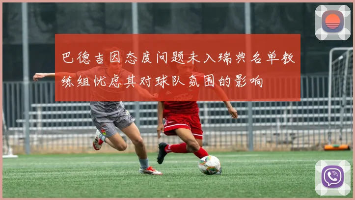 巴德吉因态度问题未入瑞典名单教练组忧虑其对球队氛围的影响