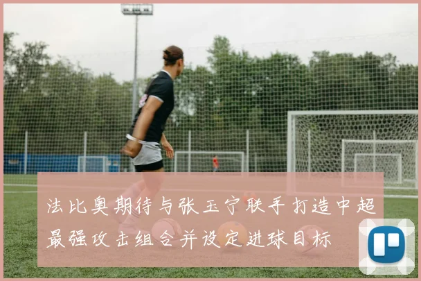 法比奥期待与张玉宁联手打造中超最强攻击组合并设定进球目标