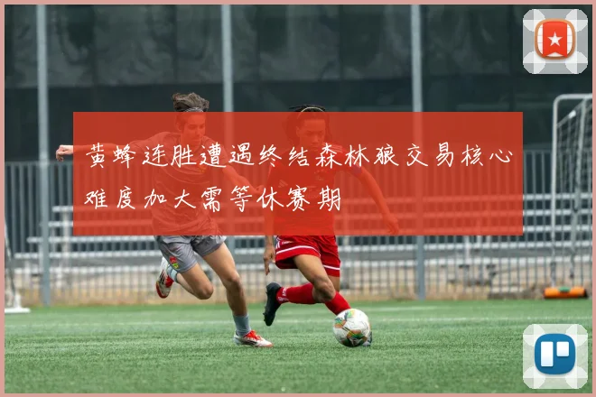 黄蜂连胜遭遇终结森林狼交易核心难度加大需等休赛期